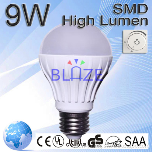 Super brightness Engery Saving 9W E27 LED Bulb Lighting/light bulb led